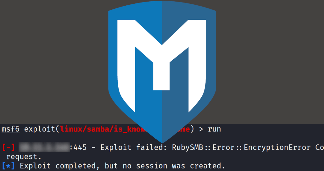 msf (Metasploit): „Ruby SMB Encryption Error“